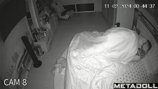 Young lovers fuck on the couch hidden cam