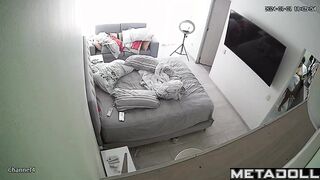 Tattooed Ukrainian brunette celebrity changes her dirty panties before masturbating