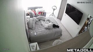 Tattooed Ukrainian brunette celebrity changes her dirty panties before masturbating