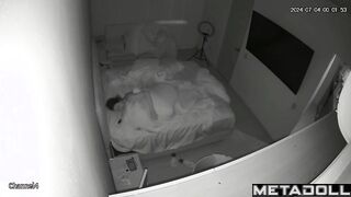 Naughty naked Estonian brunette fancy girl changes her bra at home