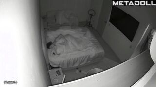 Naughty naked Estonian brunette fancy girl changes her bra at home
