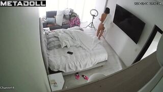 Horny English brunette mom with beautiful big boobs in sexy thong