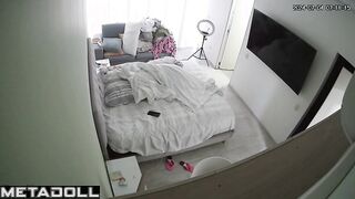 Horny English brunette mom with beautiful big boobs in sexy thong