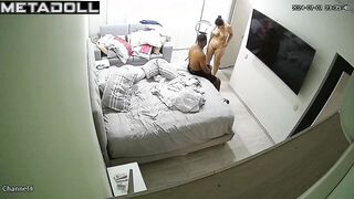 Amazing Polish brunette MILF changes her dirty panties in her room