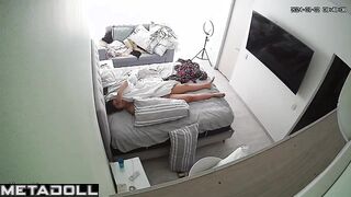 Big tits Italian brunette mom rubs her pussy while dreaming of CBT porn