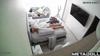Big tits Italian brunette mom rubs her pussy while dreaming of CBT porn