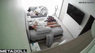 Big tits Italian brunette mom rubs her pussy while dreaming of CBT porn