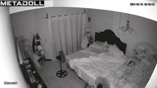 My parents fuck in their bed wildly real spy cam