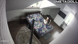 Skinny Israeli mom fingers for the first time with a dildo
