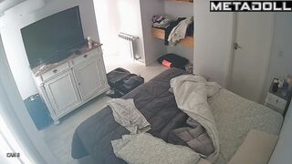 Naughty naked Finnish brunette MILF with beautiful big boobs in sexy underwear