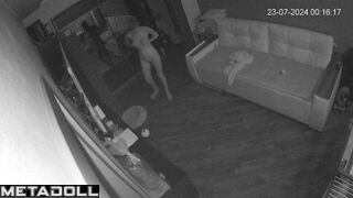 Big tits Scottish blonde fancy woman changes her clothes before watching porn