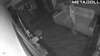 Big tits Scottish blonde fancy woman changes her clothes before watching porn