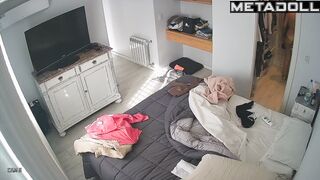 Sweet Norwegian blonde mother changes her panties before having sex