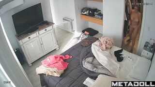 Sweet Norwegian blonde mother changes her panties before having sex