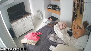 Sweet Norwegian blonde mother changes her panties before having sex