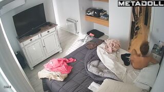 Sweet Norwegian blonde mother changes her panties before having sex