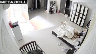 Naughty naked French brunette wife gets brutally fucked in doggy style voyeur cam
