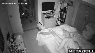 Gorgeous skinny wife gets fucked in her bed