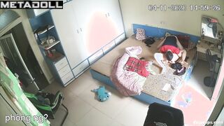 Pregnant Asian girl fucks in 69