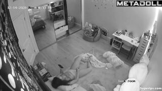 Masturbation routine of a teenage girl