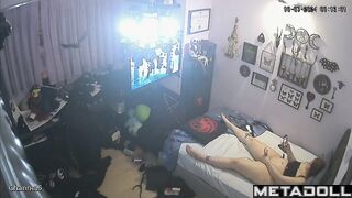Big ass French aunt is recorded masturbating with a sex toys