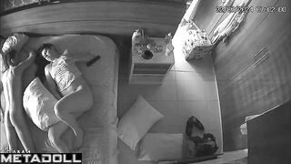 Cheating Estonian brunette woman gets fucked by her husband hidden IP cam