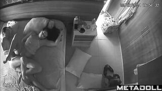 Cheating Estonian brunette woman gets fucked by her husband hidden IP cam