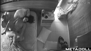 Cheating Estonian brunette woman gets fucked by her husband hidden IP cam