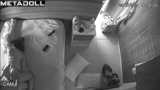 Cheating Estonian brunette woman gets fucked by her husband hidden IP cam