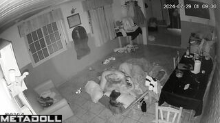 Young lovers having sex brutally real spy cam