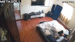 Amazing new couple having sex in the bedroom recording