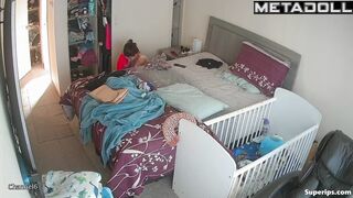 Big ass Latina mom gets dressed in her room