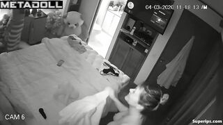 Latina busty girl gets fucked in her bed