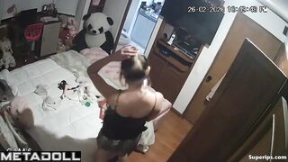Young latin girl records herself masturbating