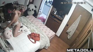 Young latin girl records herself masturbating