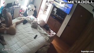 Busty girl Latina fucks with an old man