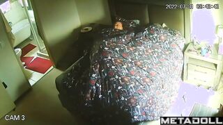 Chubby blonde woman gets fucked in her bed