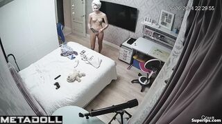 Russian teenage girl naked in her room