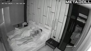 Amazing Norwegian newly married couple fuck brutally in their bed hidden cam
