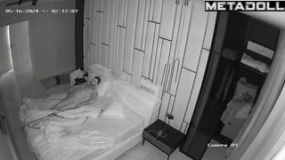 Amazing Norwegian newly married couple fuck brutally in their bed hidden cam