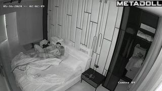 Amazing Norwegian newly married couple fuck brutally in their bed hidden cam