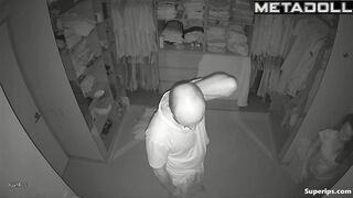 Pregnant European woman gets fucked in closet