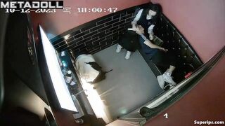 Young Korean girl masturbates in karaoke room