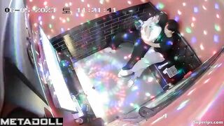 Young Korean girl masturbates in karaoke room