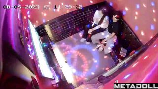 Young Korean girl masturbates in karaoke room