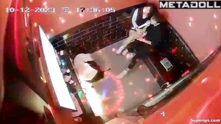 Young Korean girl masturbates in karaoke room