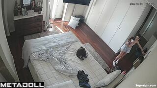 Naked French girl does sexy dances
