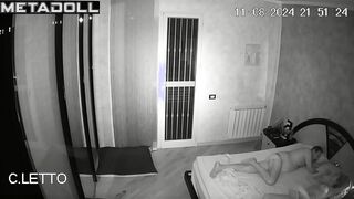 My girlfriend's amazing parents having sex wildly in their bed hidden IP cam
