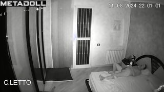 My girlfriend's amazing parents having sex wildly in their bed hidden IP cam