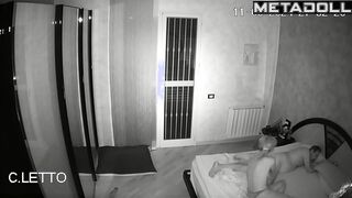 My girlfriend's amazing parents having sex wildly in their bed hidden IP cam